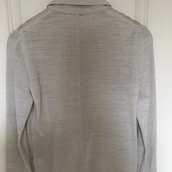 (SOLD) Knitted linen-blend jacket, oatmeal, IT42, NWT - Picture 5 of 6